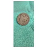 1886 Morgan silver dollar