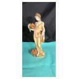 Autumn home interior statue approx 10 inches tall
