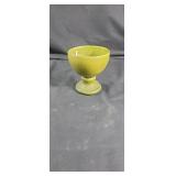 Olive green compote approx 5 inches tall