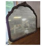 Antique dresser mirror 30 X 33 inches.