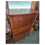 5 drawer chest cherry complete with lion paw