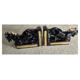 Bucking horse bookends.