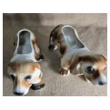 Pair of Bassett hound puppies 17 inches long