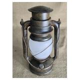 Barn style lantern 10 inches tall.