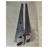 Pair of vintage handsaws
