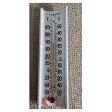 Template vintage thermometer 8 inches long.