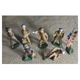7 antique lead solider 3.5 inches tall