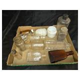 Grouping of antique bottles