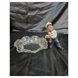 Sea captain and fancy clear bowl.