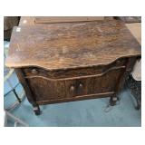 Serpentine front wash stand  33 X 20 X 30 inches