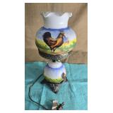 Rooster Lamp approx 20 inches tall