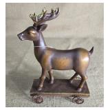 Reindeer figurine approx 9 inches tall