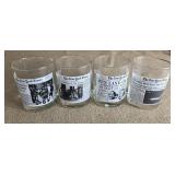 New York times collectors glasses. Set of 4