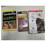Gardening g for Dummies plus survival book