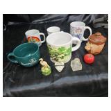 Vintage decorative mugs and cups