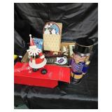 Avon Santa plus several collectibles