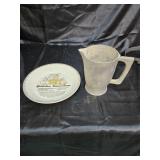 Quiche Lorraine plus pewter pitcher