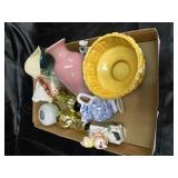 Box of ceramic and pottery