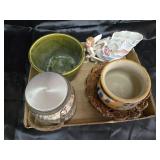 Box group of pottery items