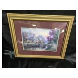 Thomas Kincade lamplight Manor 16.5 X 14 inches.
