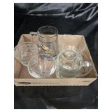 Pheasent mug clear glass