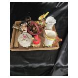 Pitcher vases cross red bird yellow bird