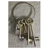 Ring of brass jail keys
