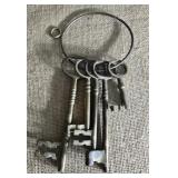 Ring of brass keys.