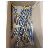 Set of Large hammer drill bits