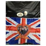 Charles and Diana cup and saucers plus. William