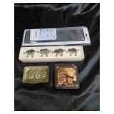 Mirror napkin rings John Wayne coasters etc.