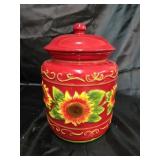 Hand painted cookie jar. Made in China. 12 inches