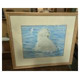 Child playing in water by Ivan Anderson. 14 X 13
