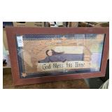 God bless this home print. 23 X 13 inches.