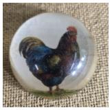 Rooster paperweight