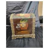Small trunk 11 inches by 12 inches.
