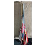 Approx one dozen arrows set up to match the bow.