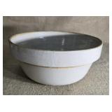 Salt glaze white country bowl 10.5 inches