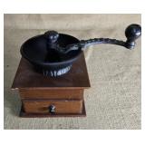 Country coffee grinder drawer shows it