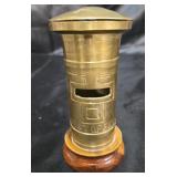 Brass stamp holder marked post office 6 inches