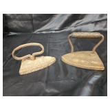 Pair of antique sad irons.