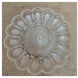 Hobnail deviled egg plate 11 inches diameter