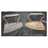 Pair of antique saddle irons