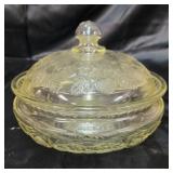 Decorative bowl with lid 8.5 inches diameter