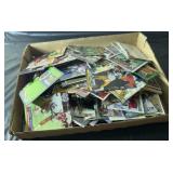 flat of sports cards