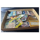 flat of sports cards