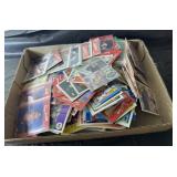 flat of sports cards