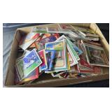 flat of sports cards