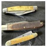 group of 3 knives