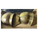 2 brass wall pockets